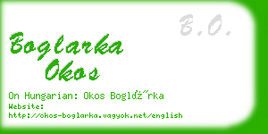 boglarka okos business card